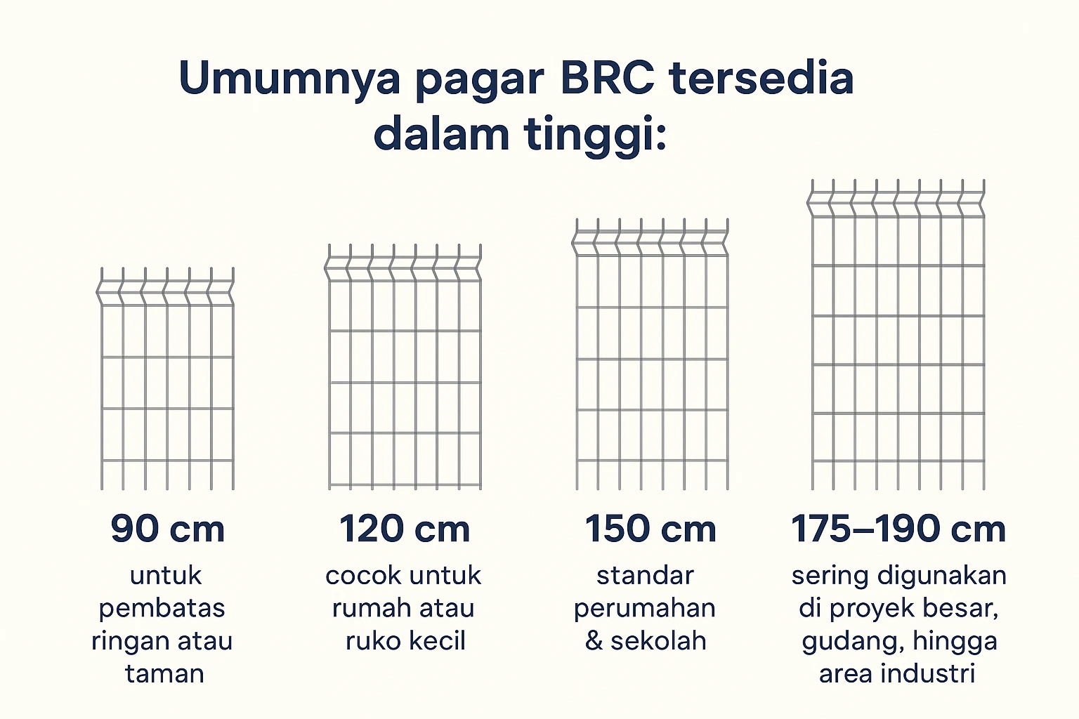 gambar bagan tinggi pagar BRC